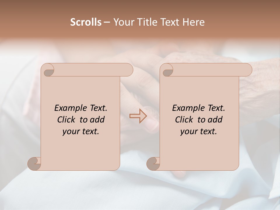 Elder Aged Wrinkled PowerPoint Template