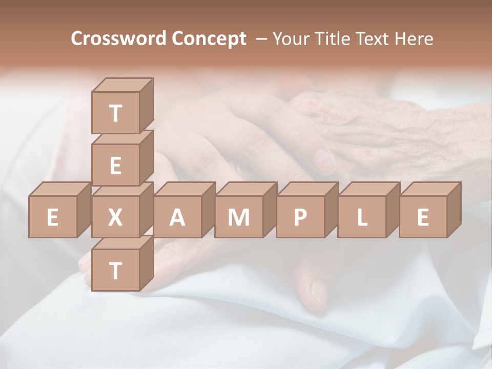 Elder Aged Wrinkled PowerPoint Template