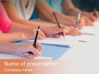 Group Lesson Listening PowerPoint Template