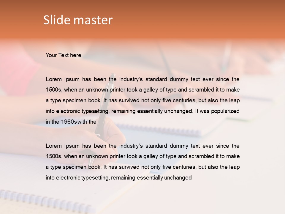 Group Lesson Listening PowerPoint Template