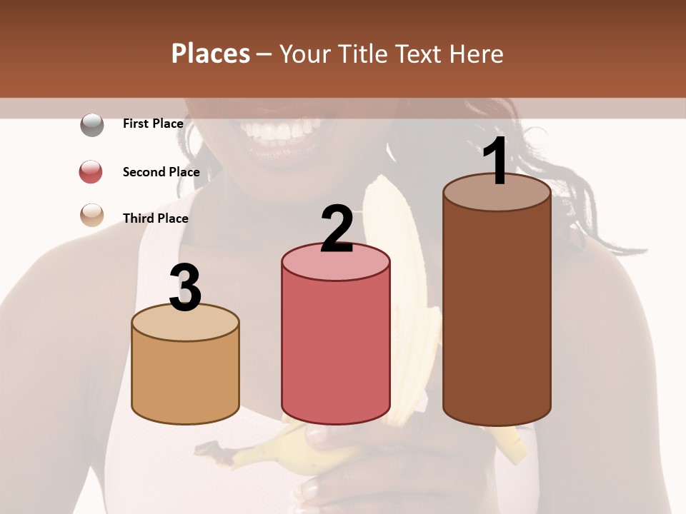 Africanamerican Happiness White PowerPoint Template