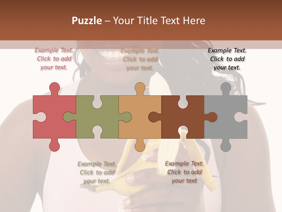 Africanamerican Happiness White PowerPoint Template