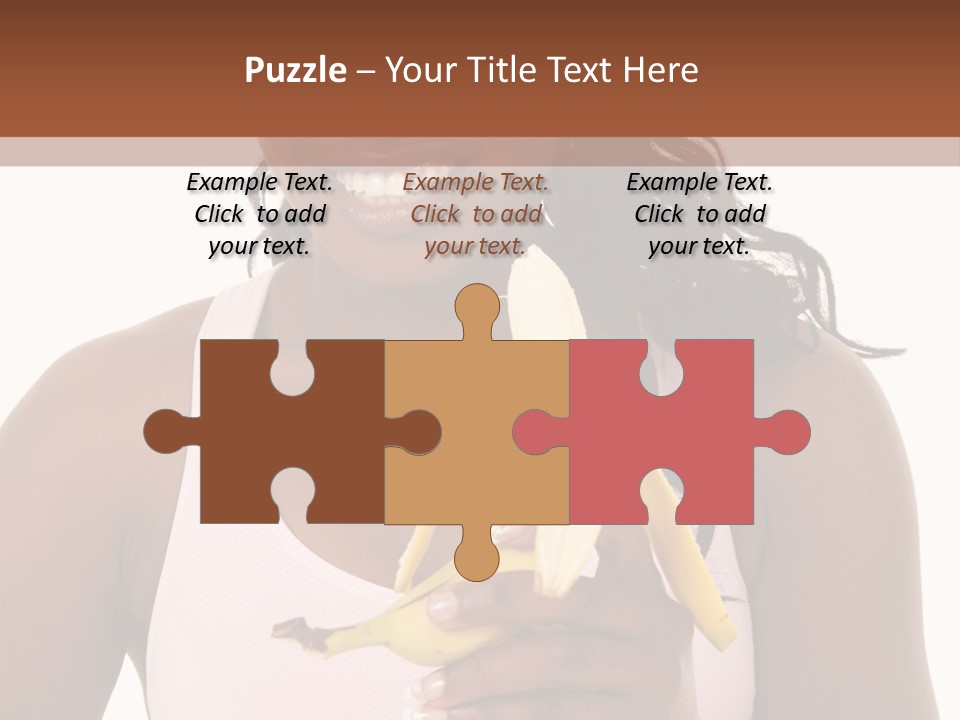 Africanamerican Happiness White PowerPoint Template