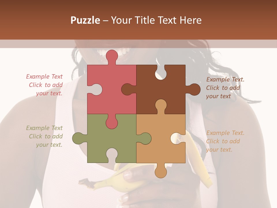 Africanamerican Happiness White PowerPoint Template