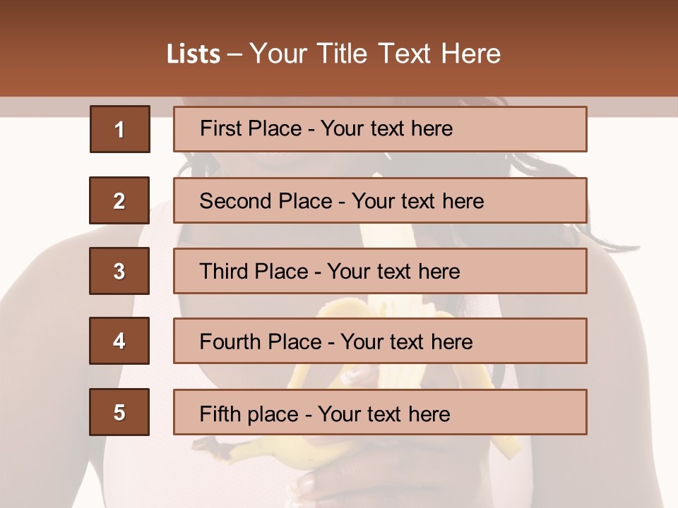 Africanamerican Happiness White PowerPoint Template