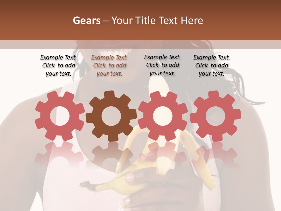 Africanamerican Happiness White PowerPoint Template