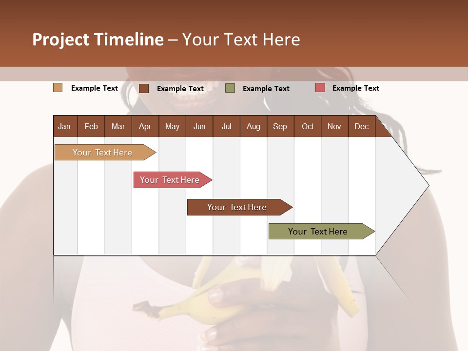 Africanamerican Happiness White PowerPoint Template