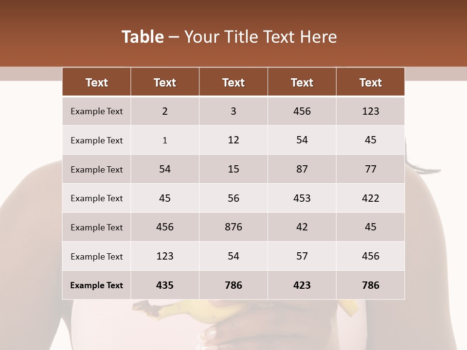Africanamerican Happiness White PowerPoint Template