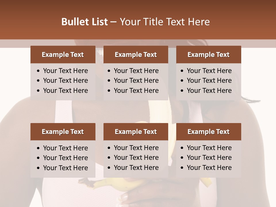 Africanamerican Happiness White PowerPoint Template