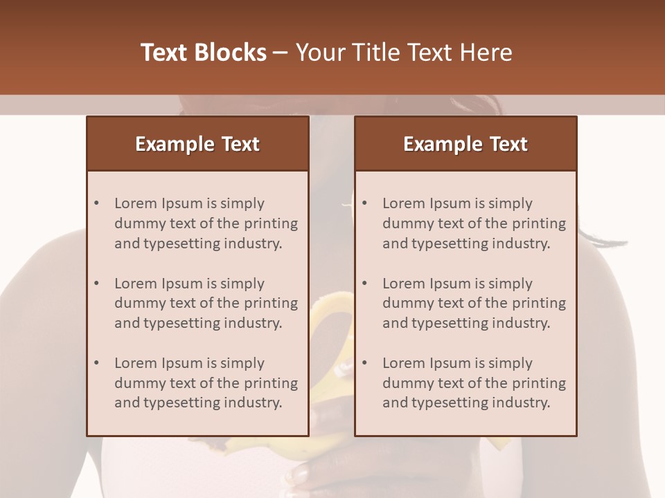 Africanamerican Happiness White PowerPoint Template