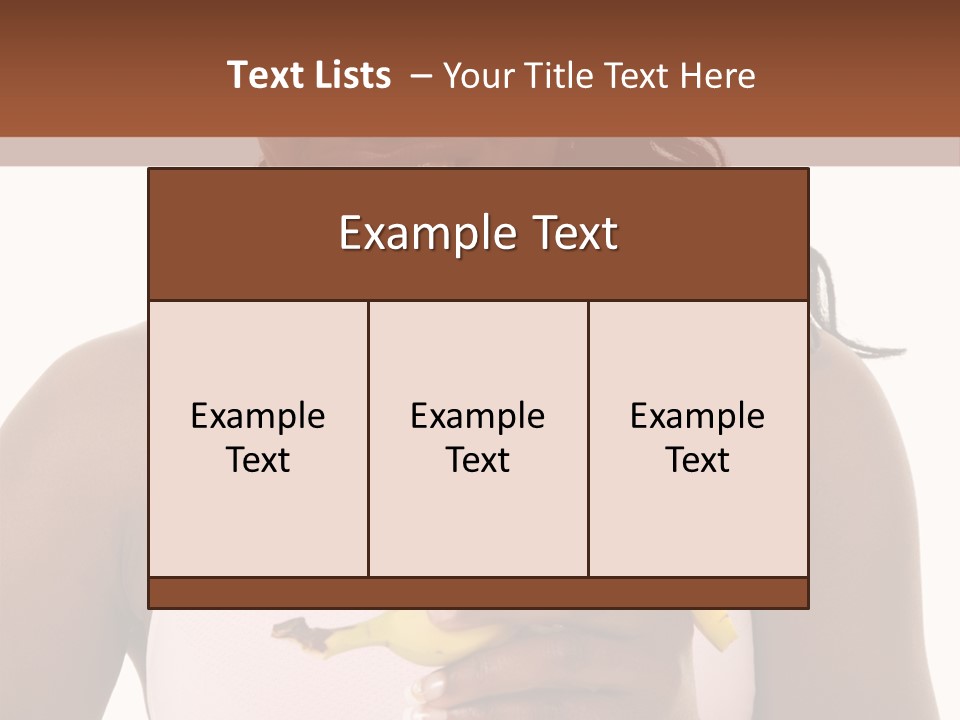 Africanamerican Happiness White PowerPoint Template