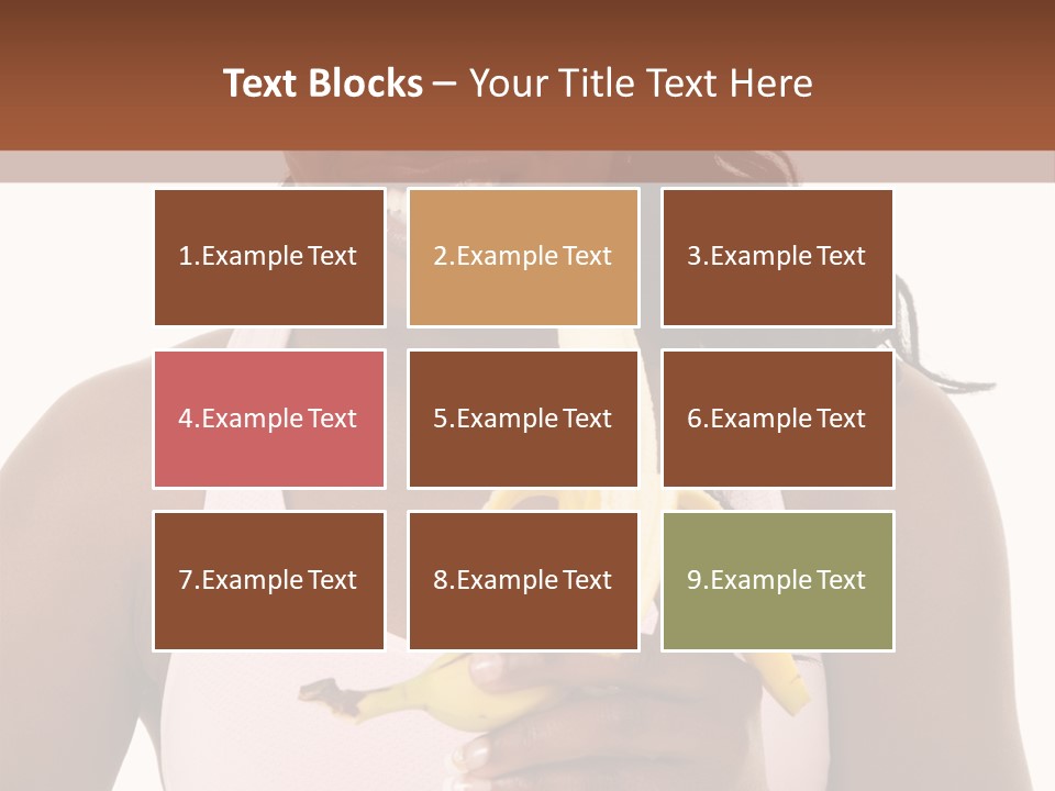 Africanamerican Happiness White PowerPoint Template