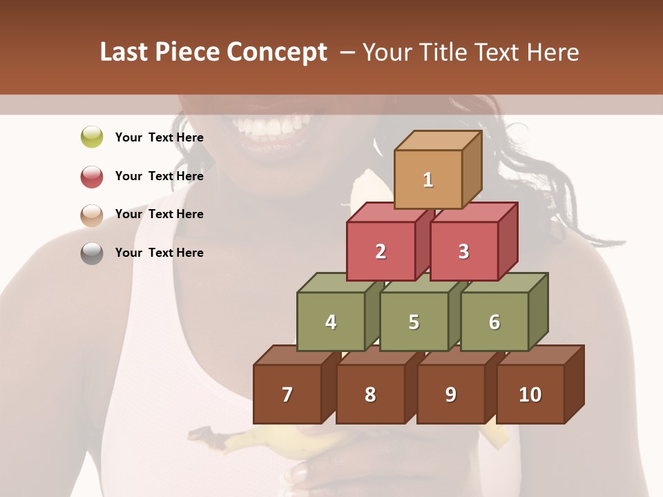 Africanamerican Happiness White PowerPoint Template