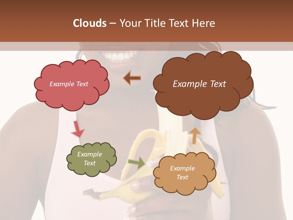 Africanamerican Happiness White PowerPoint Template