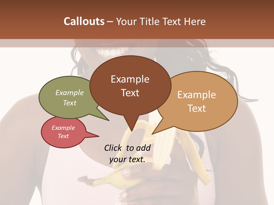 Africanamerican Happiness White PowerPoint Template