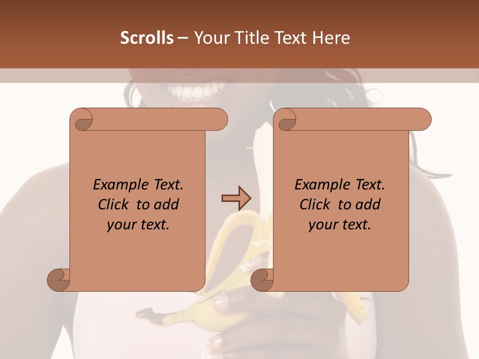 Africanamerican Happiness White PowerPoint Template