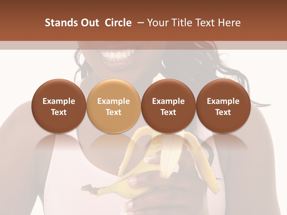 Africanamerican Happiness White PowerPoint Template