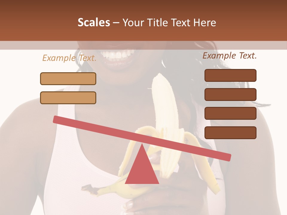 Africanamerican Happiness White PowerPoint Template