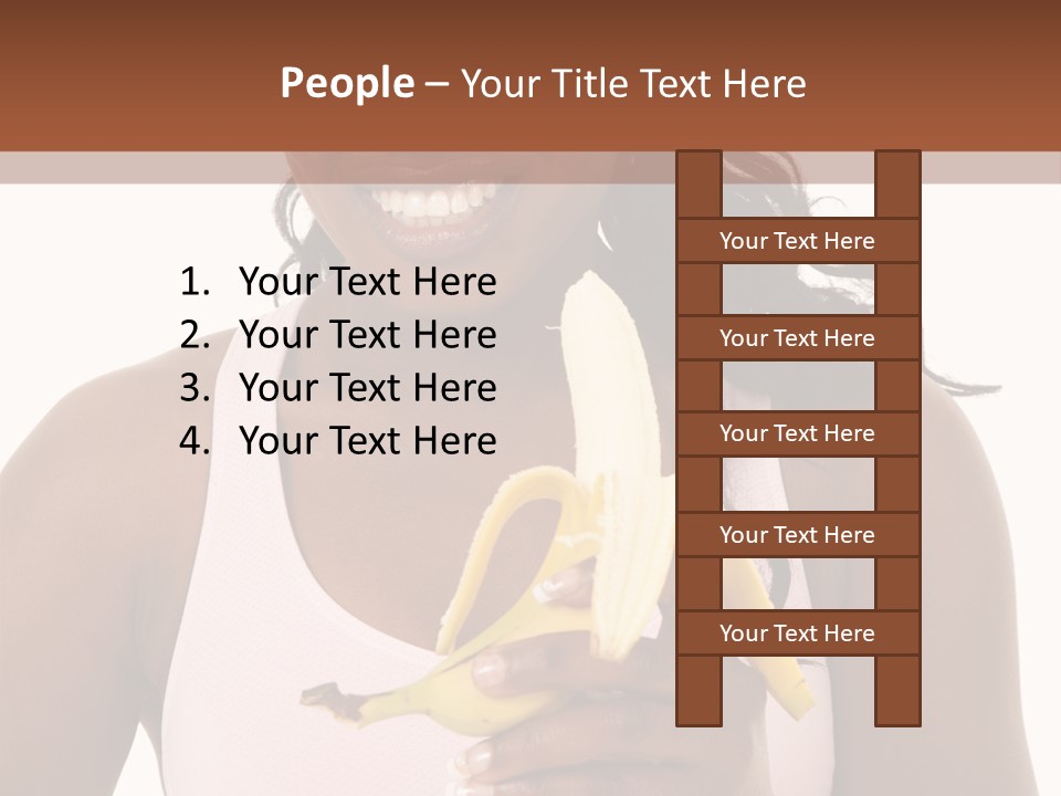 Africanamerican Happiness White PowerPoint Template