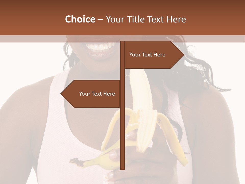 Africanamerican Happiness White PowerPoint Template