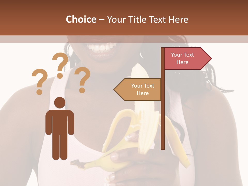 Africanamerican Happiness White PowerPoint Template