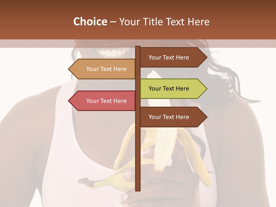 Africanamerican Happiness White PowerPoint Template