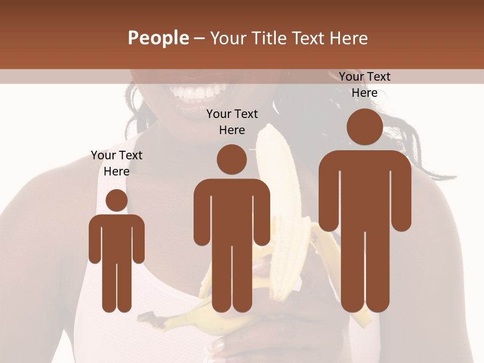 Africanamerican Happiness White PowerPoint Template