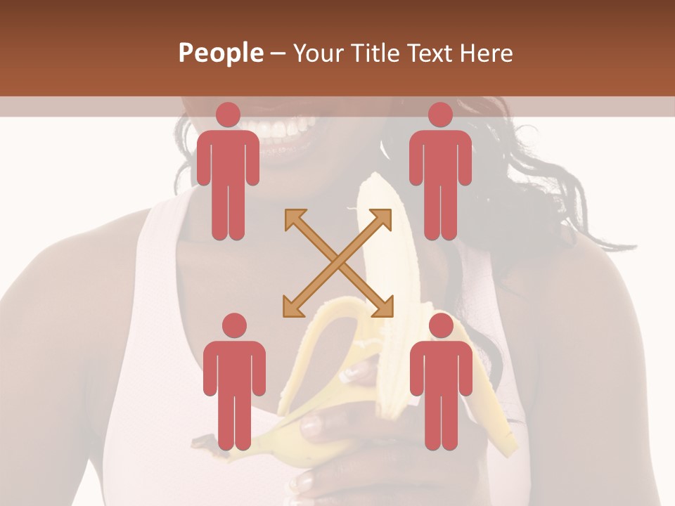 Africanamerican Happiness White PowerPoint Template