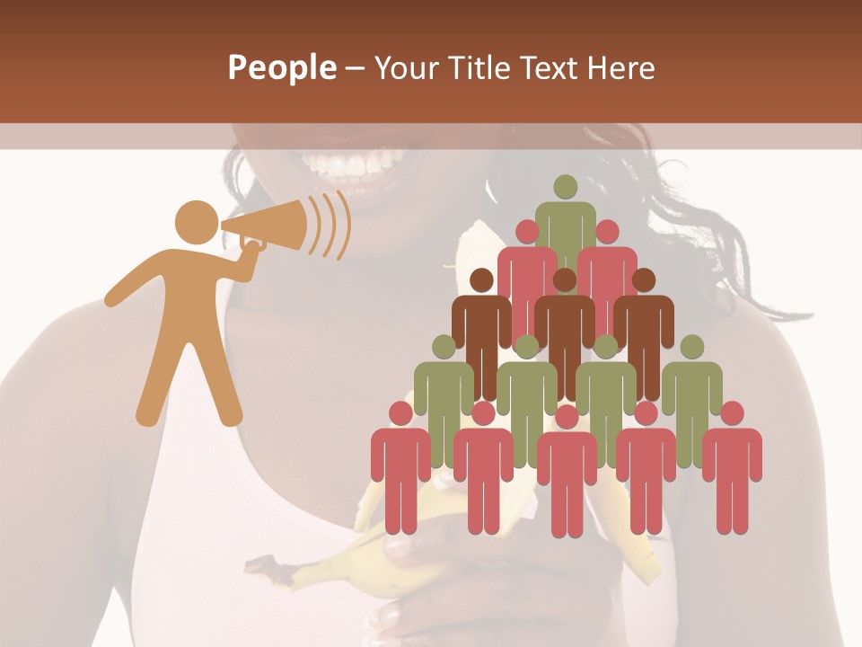 Africanamerican Happiness White PowerPoint Template