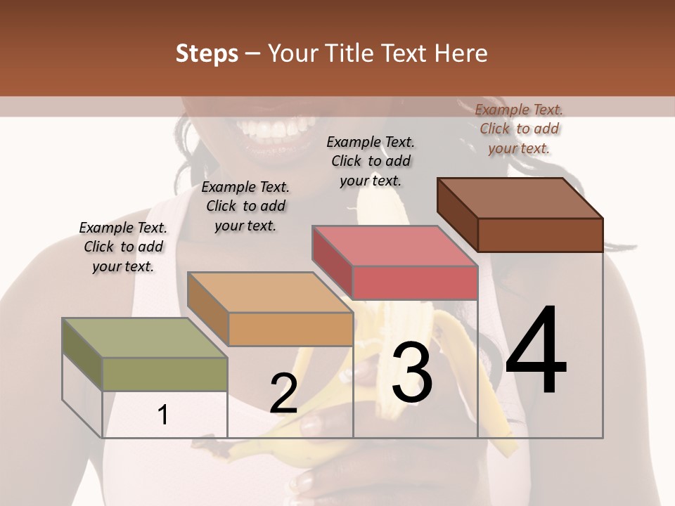 Africanamerican Happiness White PowerPoint Template