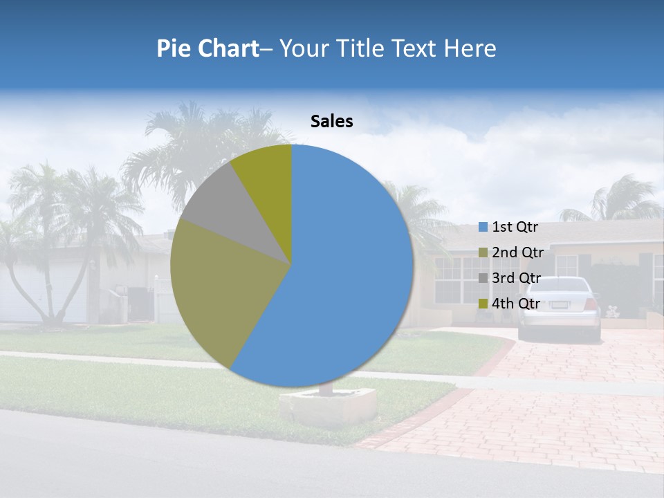 Palm Trees Brick Vehicle PowerPoint Template