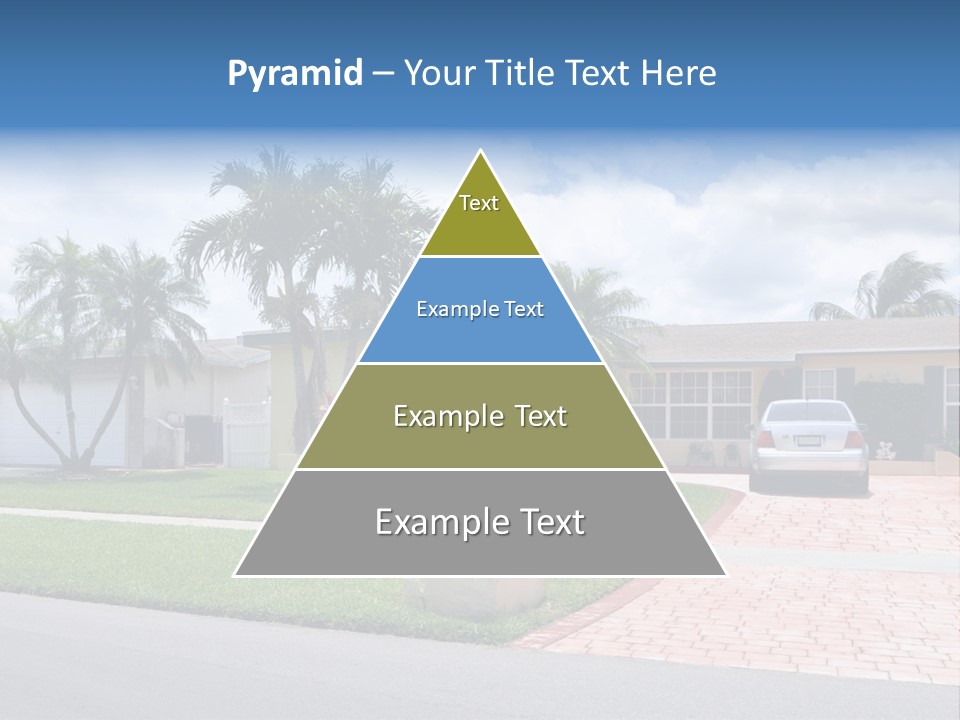 Palm Trees Brick Vehicle PowerPoint Template