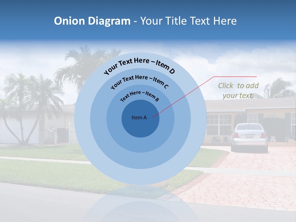 Palm Trees Brick Vehicle PowerPoint Template