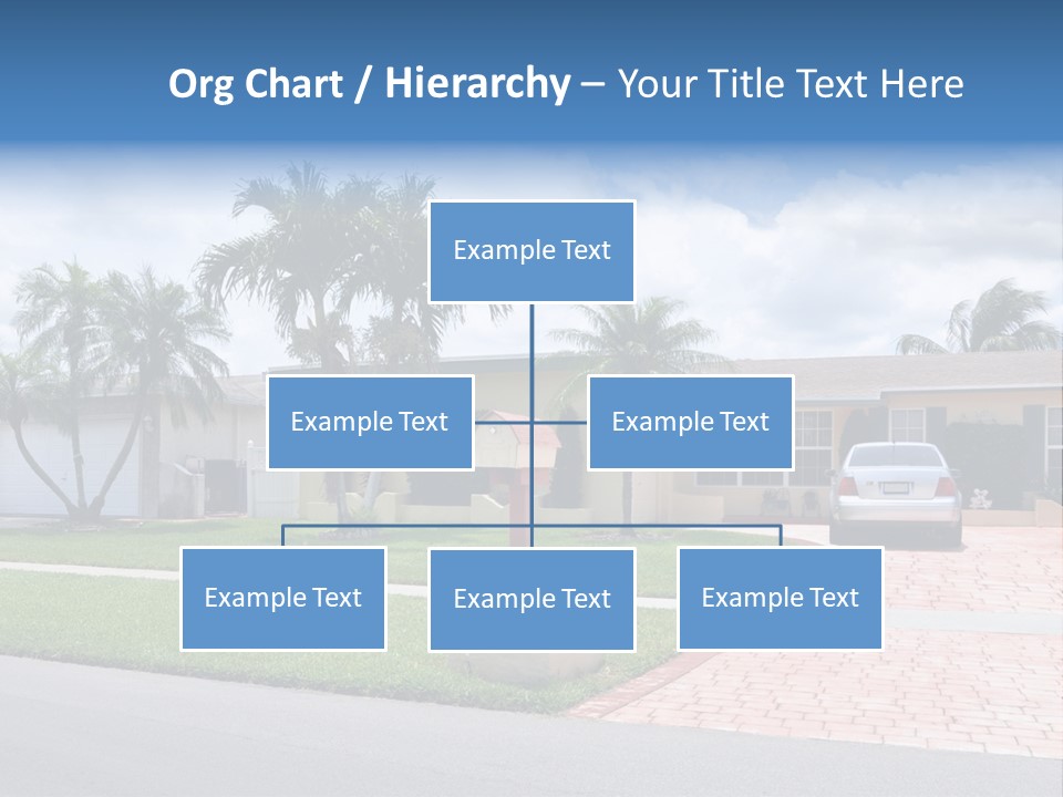Palm Trees Brick Vehicle PowerPoint Template