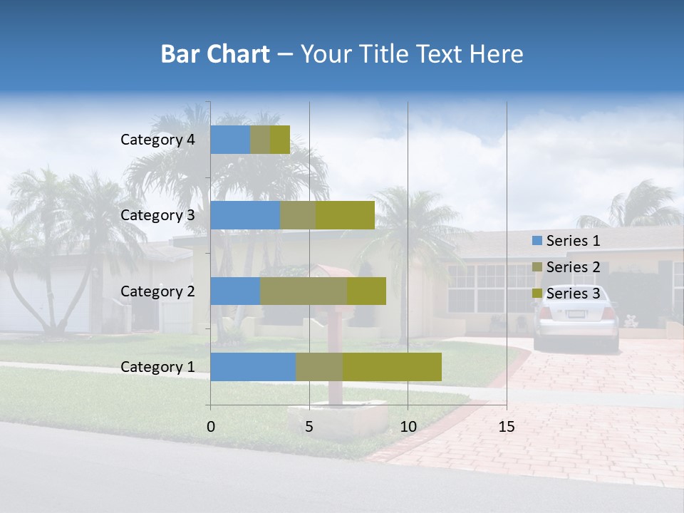 Palm Trees Brick Vehicle PowerPoint Template