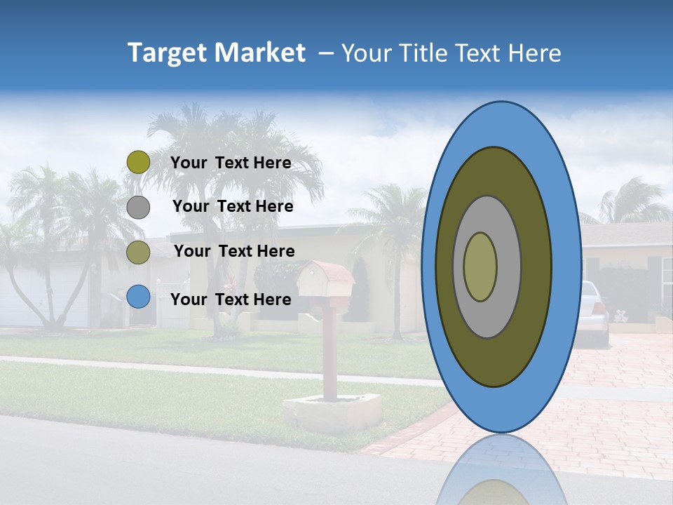 Palm Trees Brick Vehicle PowerPoint Template