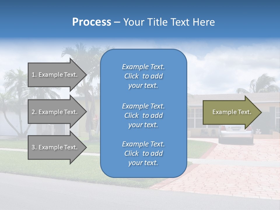 Palm Trees Brick Vehicle PowerPoint Template
