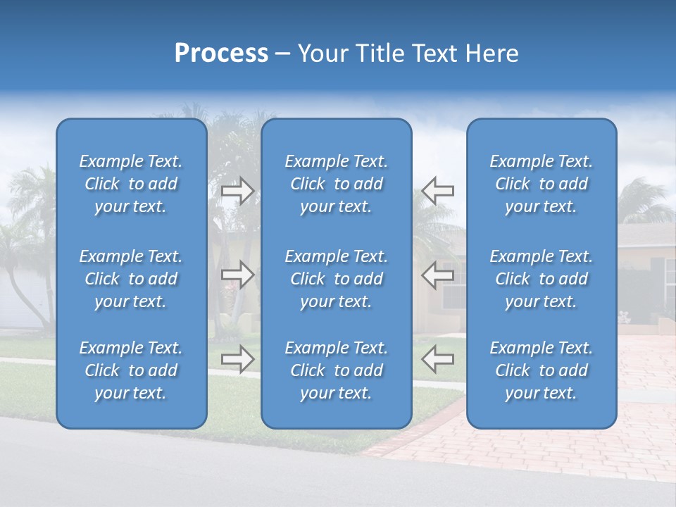 Palm Trees Brick Vehicle PowerPoint Template