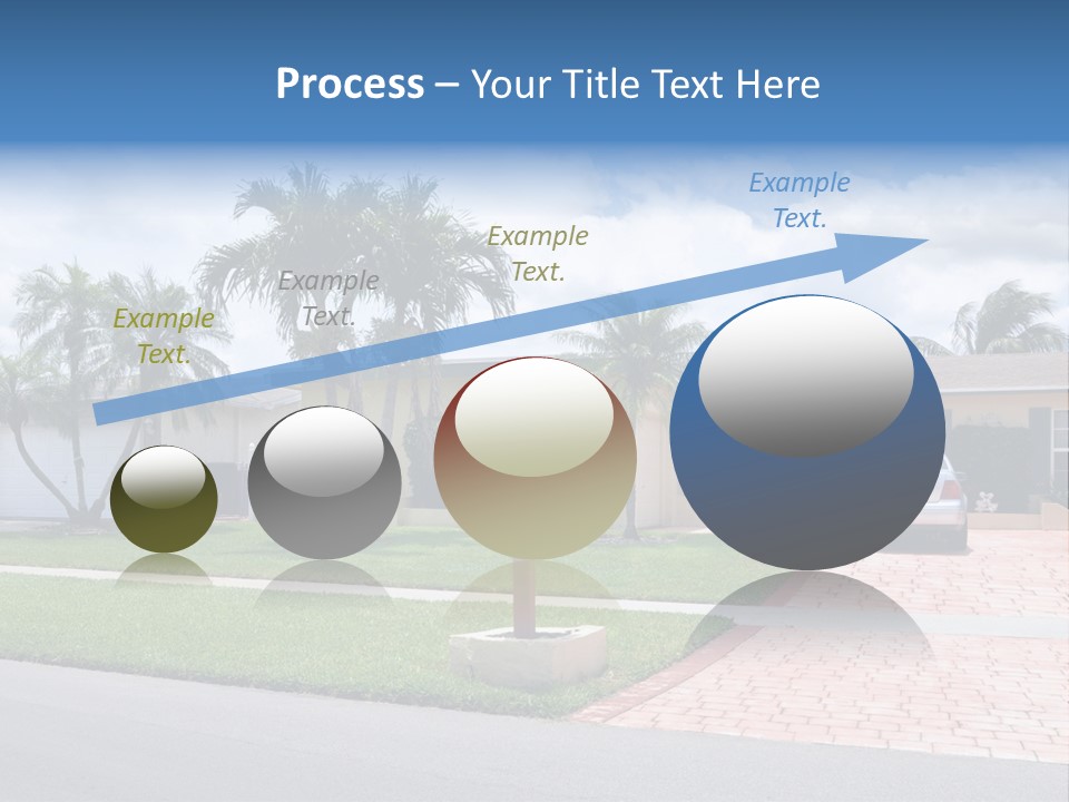 Palm Trees Brick Vehicle PowerPoint Template