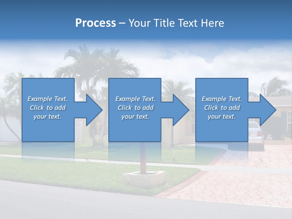 Palm Trees Brick Vehicle PowerPoint Template