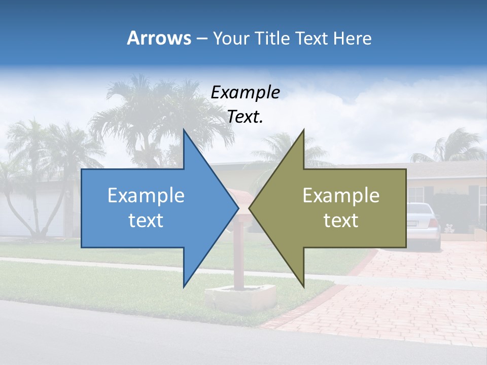 Palm Trees Brick Vehicle PowerPoint Template