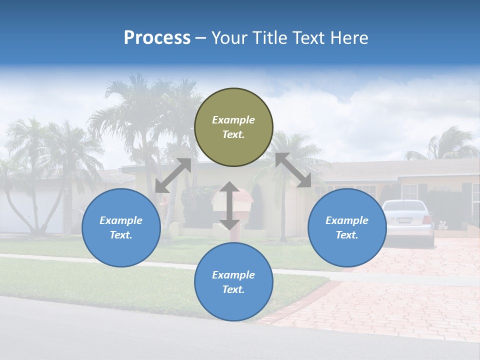Palm Trees Brick Vehicle PowerPoint Template