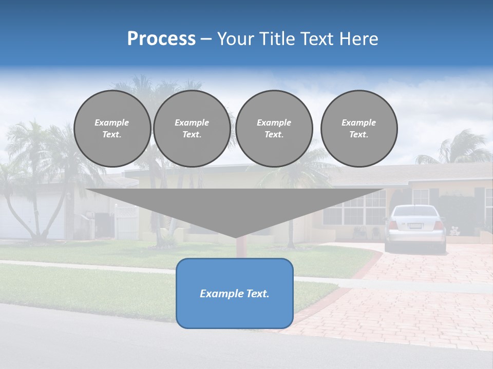 Palm Trees Brick Vehicle PowerPoint Template