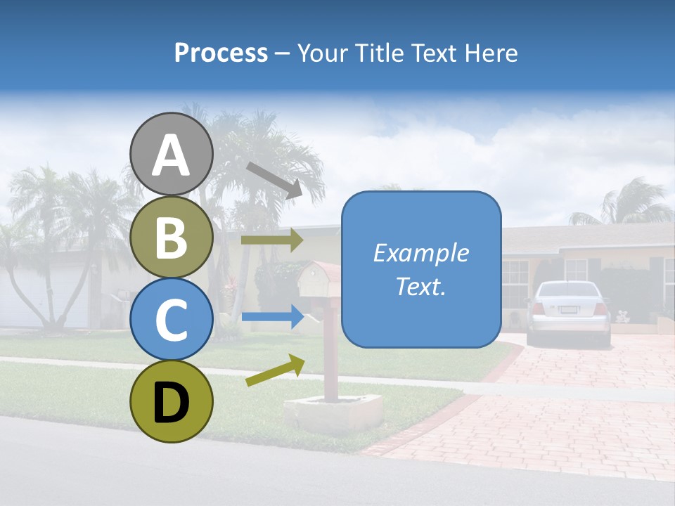 Palm Trees Brick Vehicle PowerPoint Template