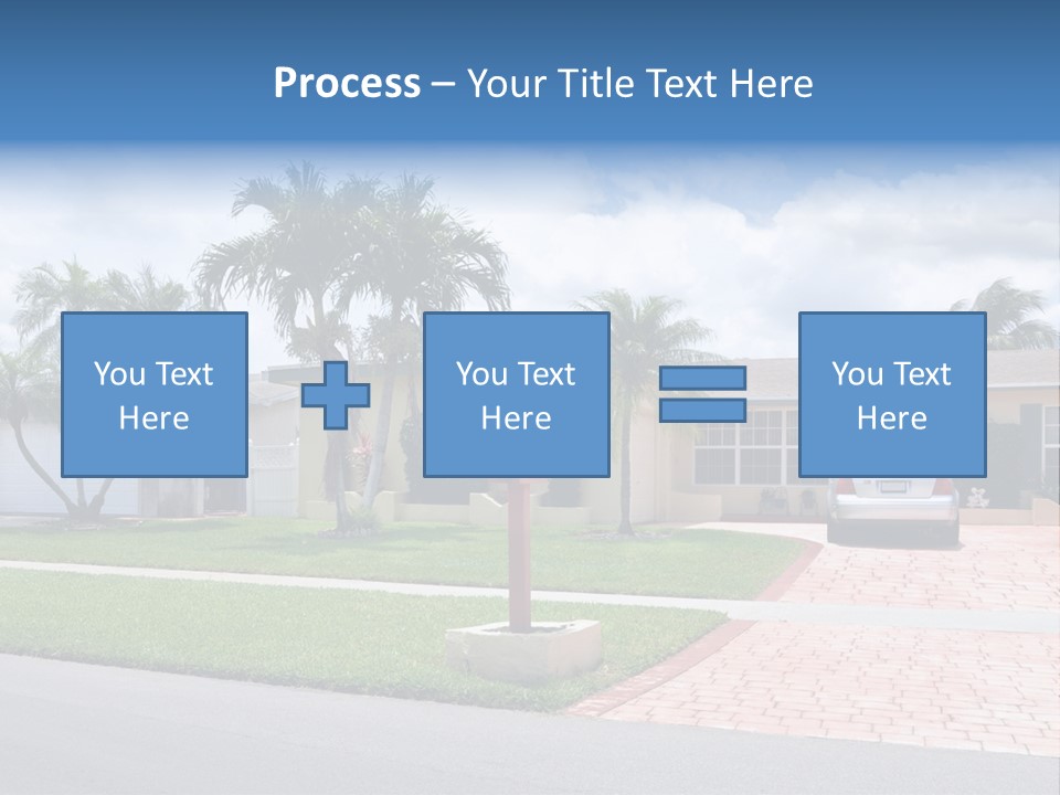 Palm Trees Brick Vehicle PowerPoint Template