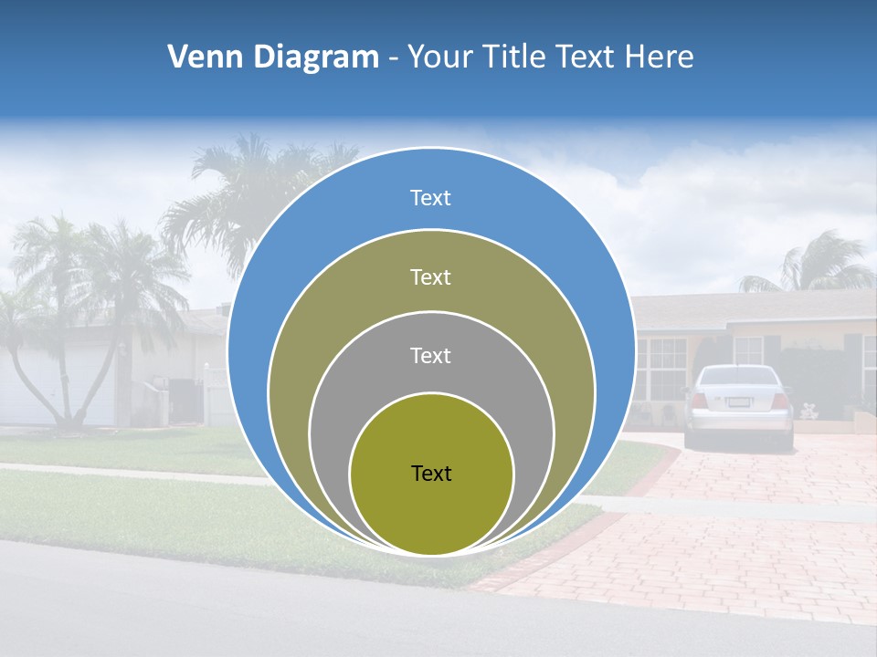 Palm Trees Brick Vehicle PowerPoint Template