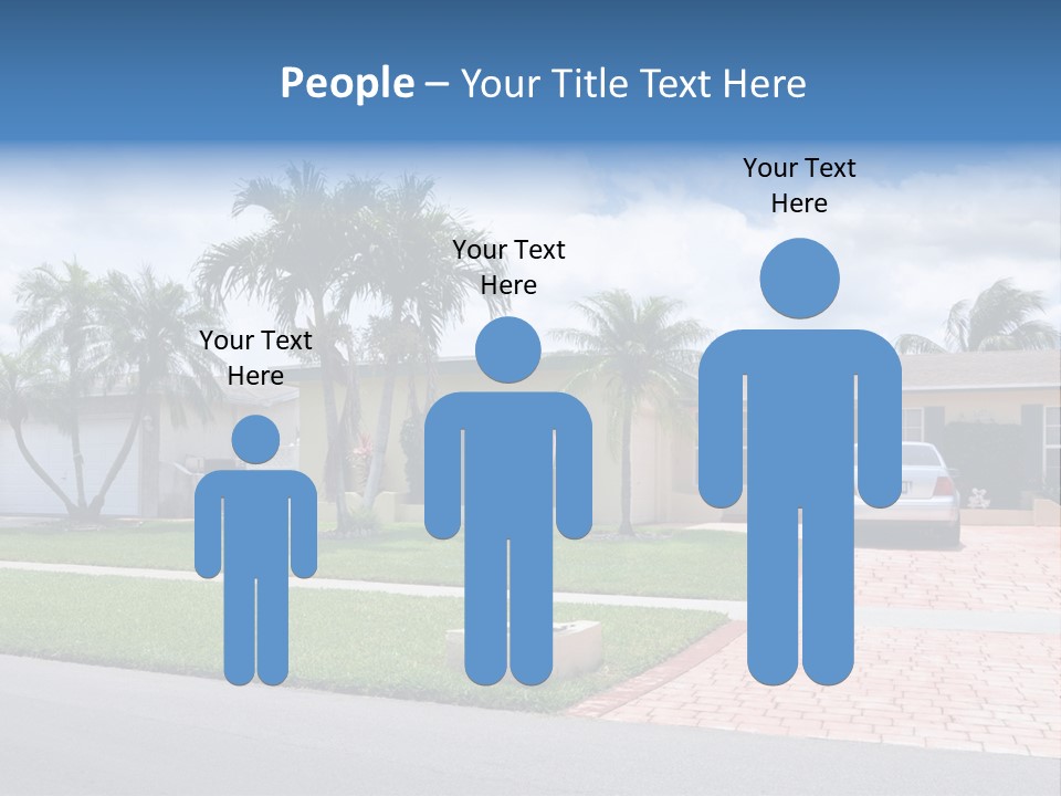 Palm Trees Brick Vehicle PowerPoint Template