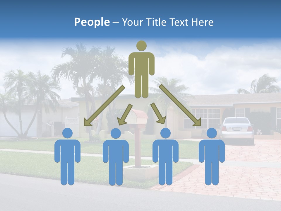 Palm Trees Brick Vehicle PowerPoint Template