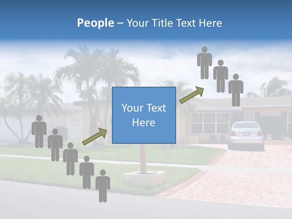 Palm Trees Brick Vehicle PowerPoint Template