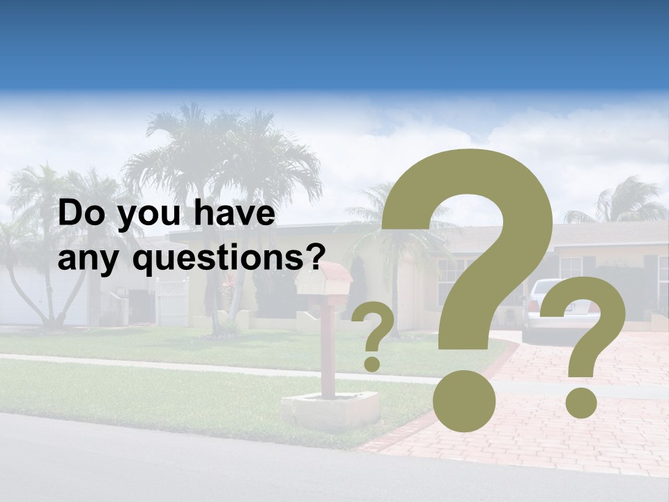 Palm Trees Brick Vehicle PowerPoint Template